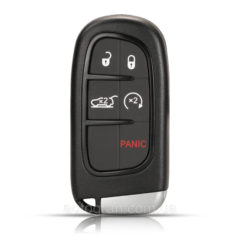Корпус смарт ключа Chrysler Jeep Dodge 5 кнопок новий тип