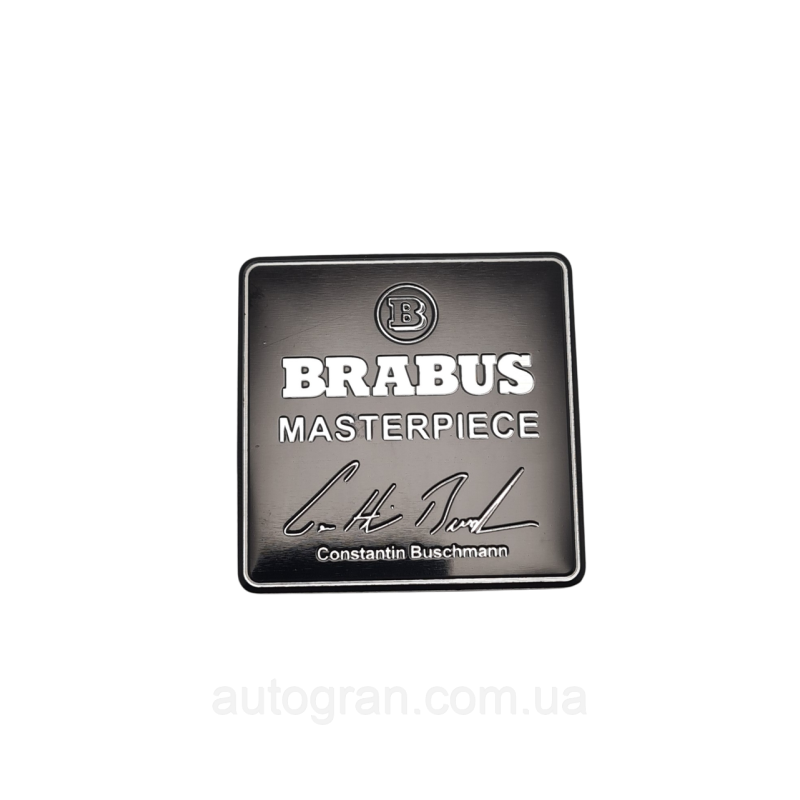 Емблема на кузов або для декору салону Brabus чорна Емблема на кузов або для декору салону Brabus чорна