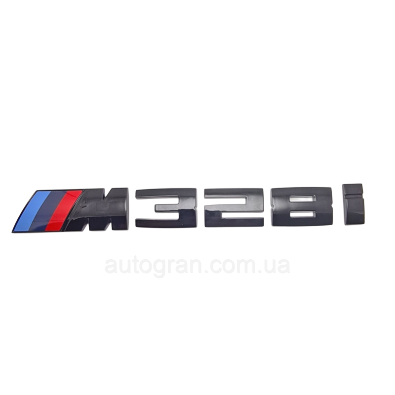 Емблема напис багажника BMW M328i чорний глянець Емблема напис багажника BMW M328i чорний глянець