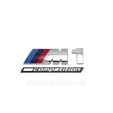 Емблема кузова BMW M1 competition  хром