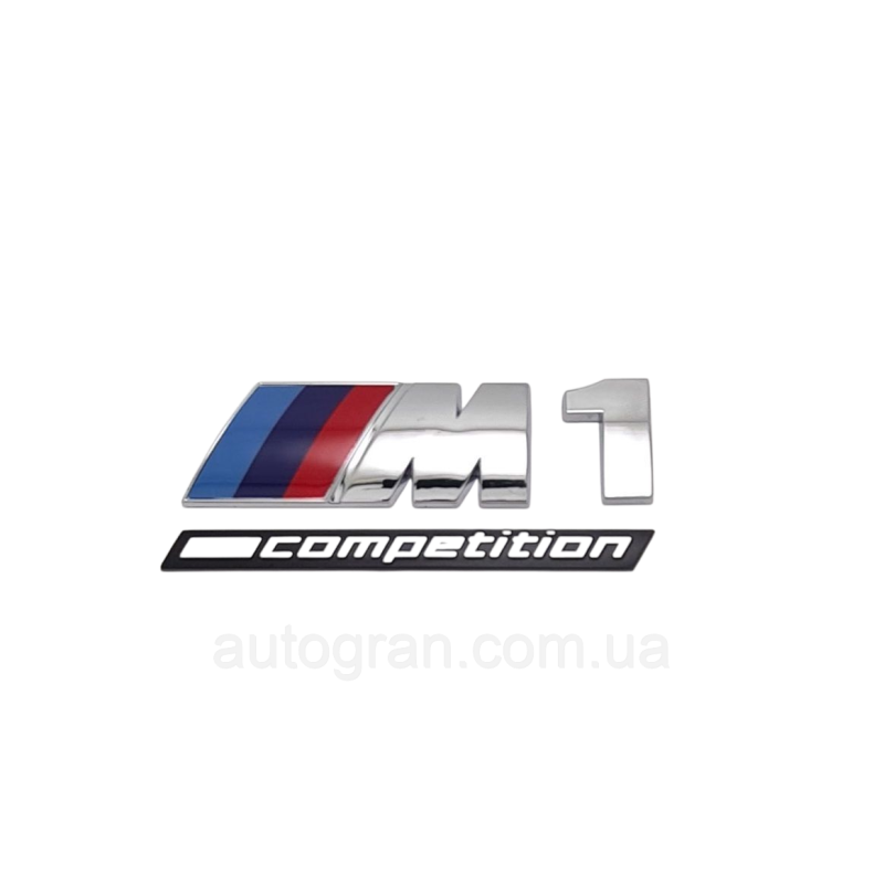 Емблема кузова BMW M1 competition  хром