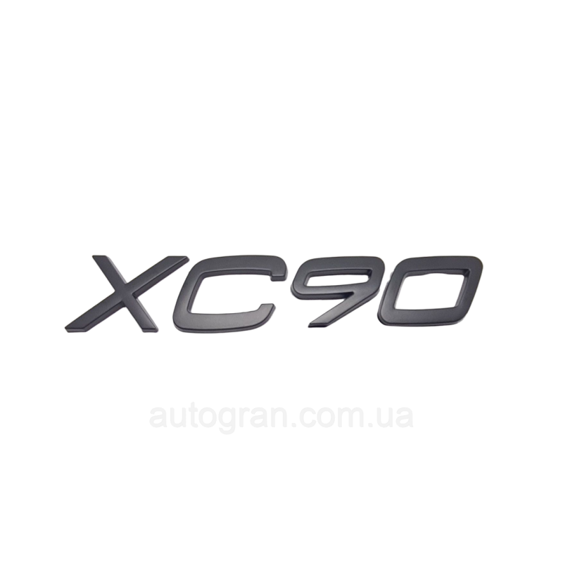 Емблема напис багажника Volvo XC90 чорна матова