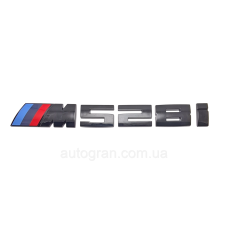 Емблема напис багажника BMW M528i чорний глянець