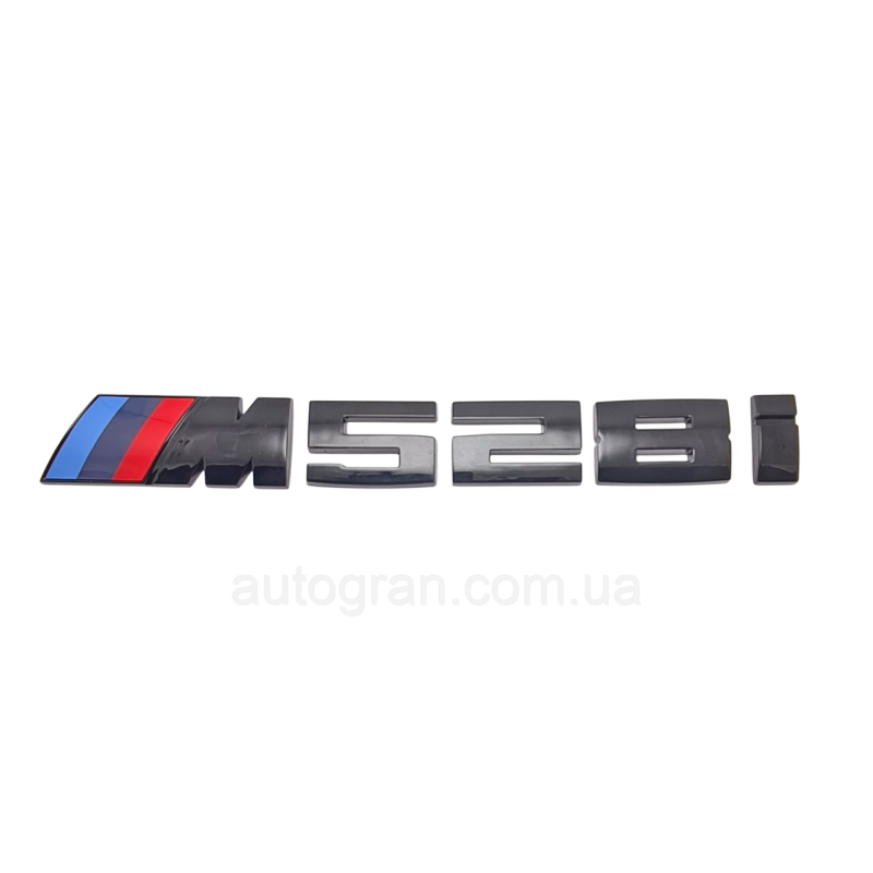Емблема напис багажника BMW M528i чорний глянець