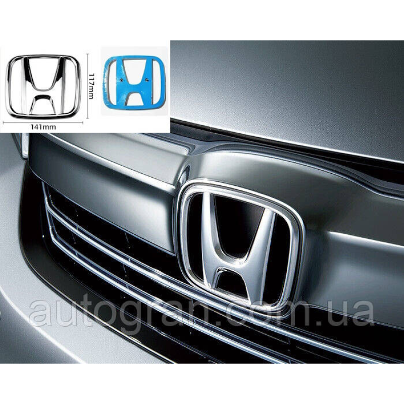 Емблема решітки радіатора Honda CRV Civic Accord FRV Legend Elysion 141мм*117мм Емблема решітки радіатора Honda CRV Civic Accord FRV Legend Elysion 141мм*117мм