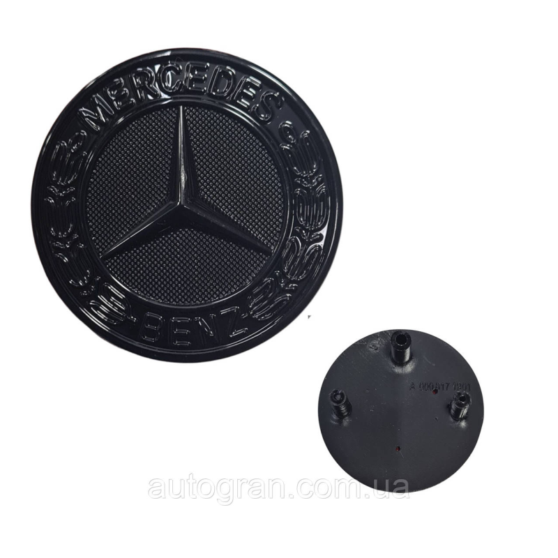 Емблема решітки радіатора Mercedes W222 W223 W213 W205 A0008171901 чорна