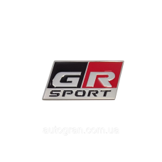 Емблема кузова Toyota  GR sport срібна