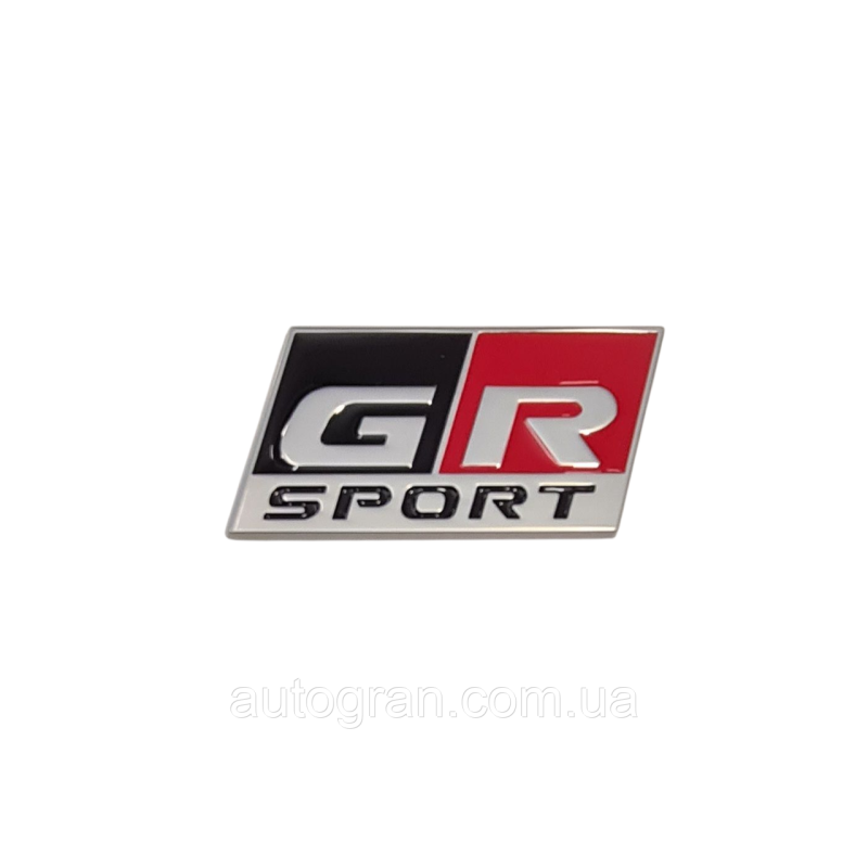 Емблема кузова Toyota  GR sport срібна