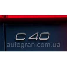 Емблема напис багажника Volvo C40