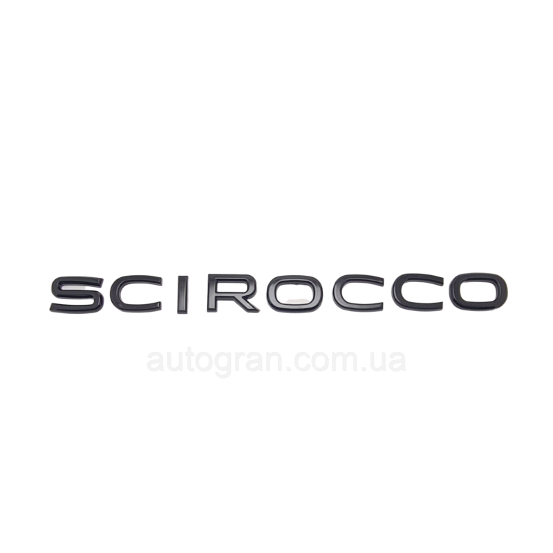 Емблема напис багажника VW Volkswagen Scirocco чорний глянець