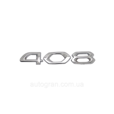 Емблема напис багажника Peugeot 408 новий тип