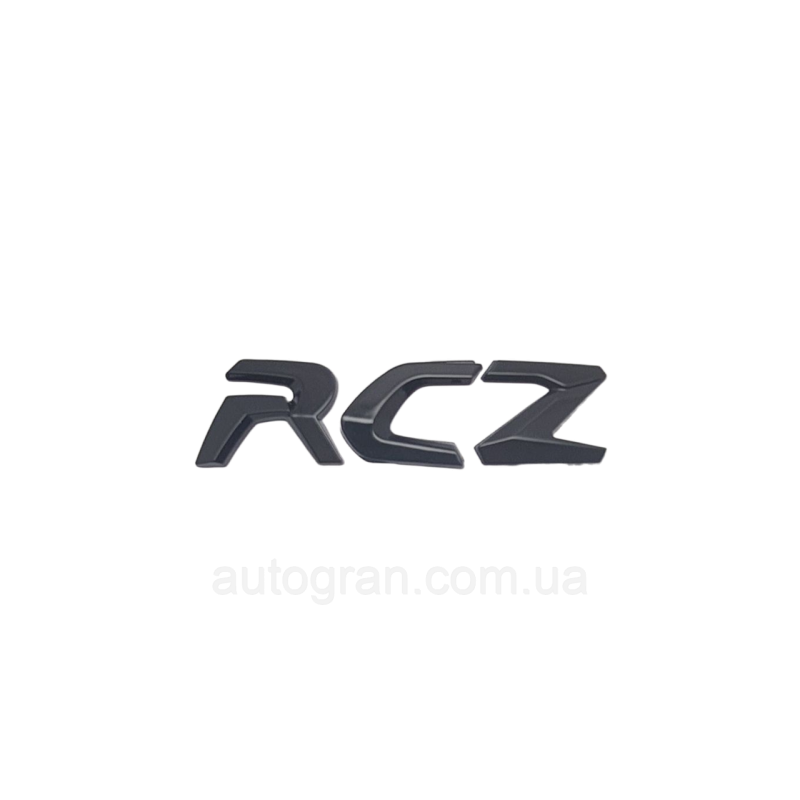 Емблема напис багажника Peugeot RCZ чорний Емблема напис багажника Peugeot RCZ чорний