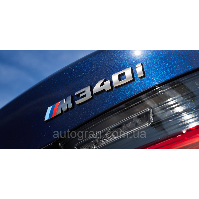 Емблема напис багажника BMW M340i графіт