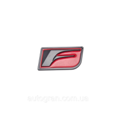 Емблема кузова Lexus Fsport 6см*3см чорно-червона