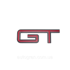 Емблема кузова GT чорно-червона