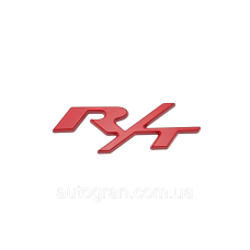 Емблема кузова Dodge R/T червона
