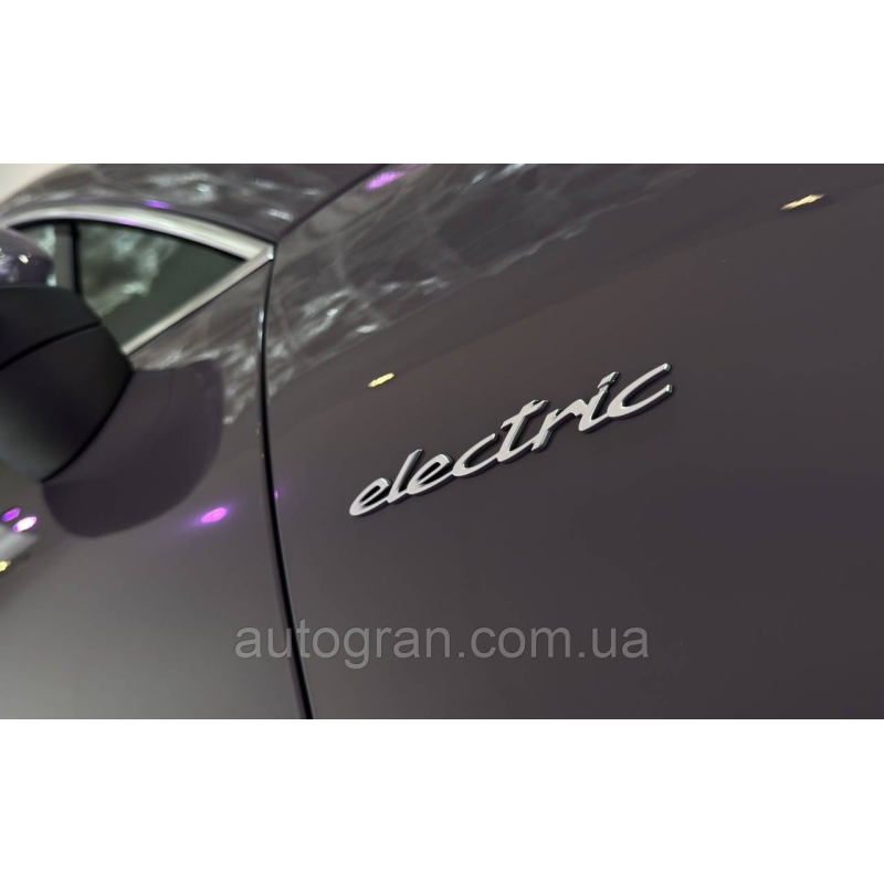 Емблема напис Porsche Electric для Macan Taycan