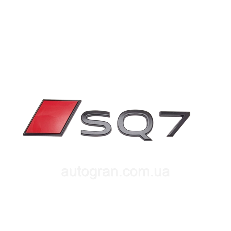 Емблема на кузов Audi SQ7 чорна новий тип