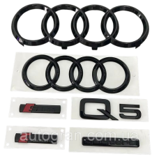 Комплект емблем антихром Audi Q5