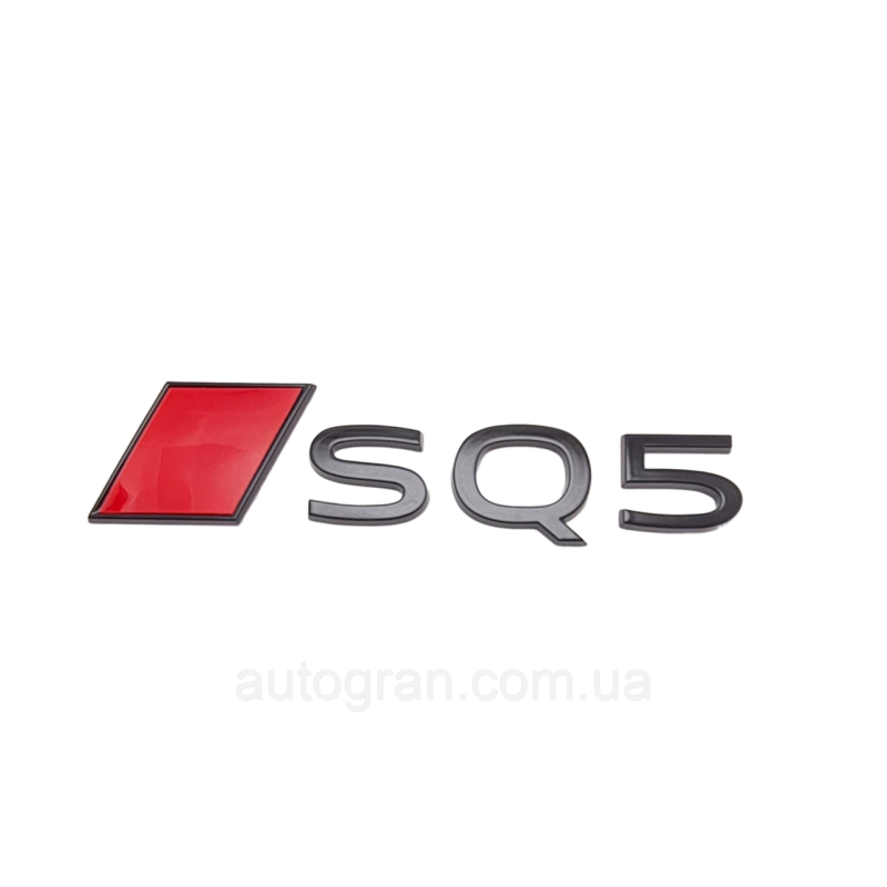 Емблема на кузов Audi SQ5 чорна новий тип