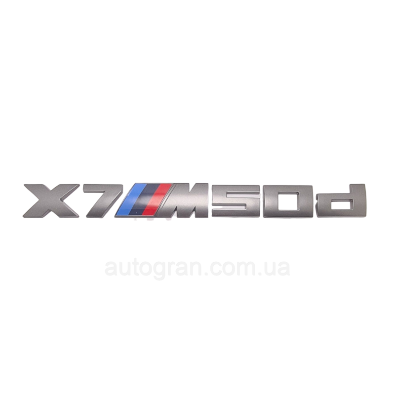 Емблема напис багажника BMW X7M50d графіт