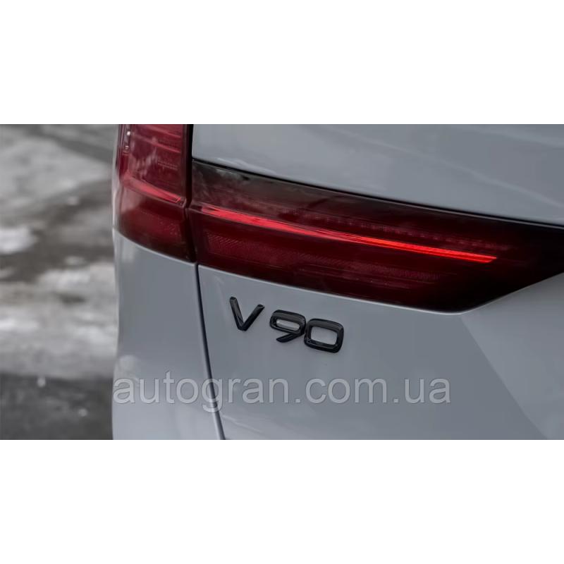 Емблема напис багажника Volvo V90 чорна