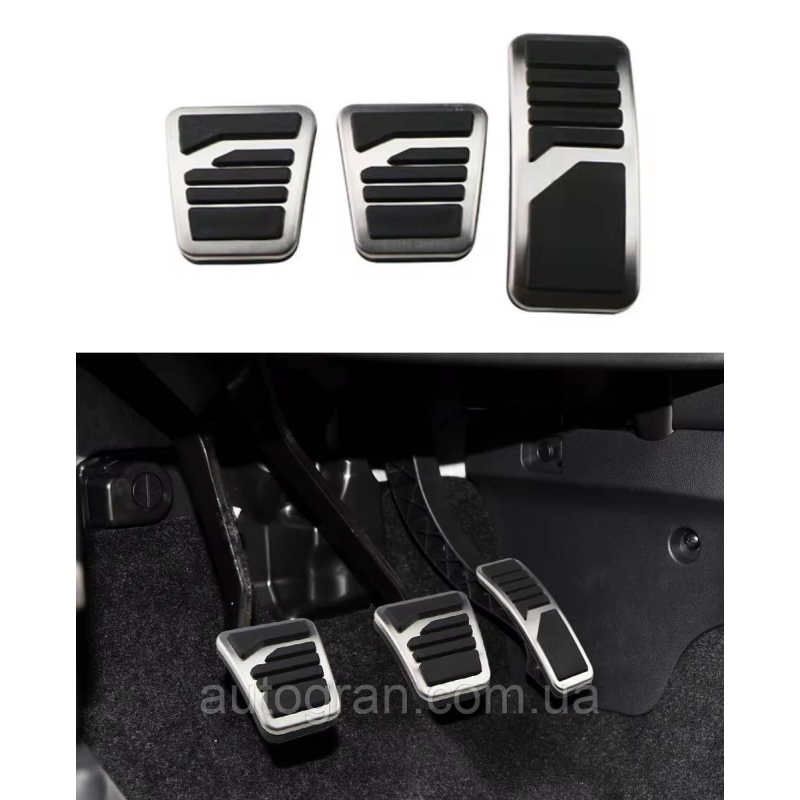 Накладки на педалі Mitsubishi ASX Outlander Lancer EX Eclipse Cross Pajero механіка Накладки на педалі Mitsubishi ASX Outlander Lancer EX Eclipse Cross Pajero механіка