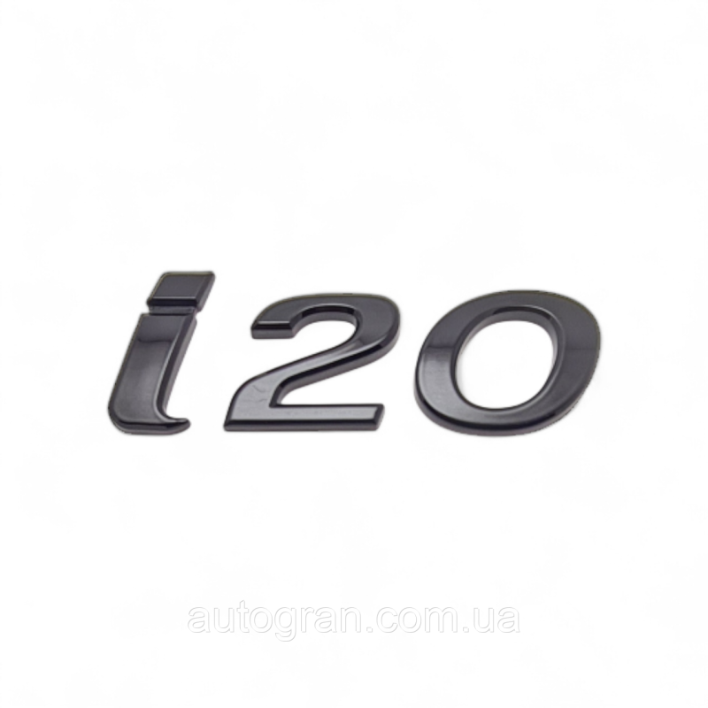 Емблема напис багажника Hyundai I20 чорна