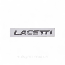 Емблема напис багажника Chevrolet Lacetti чорна