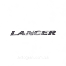 Емблема напис багажника Mitsubishi Lancer чорна