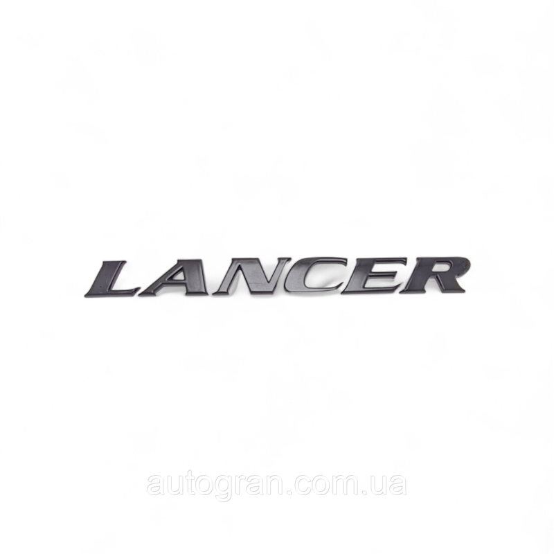 Емблема напис багажника Mitsubishi Lancer чорна Емблема напис багажника Mitsubishi Lancer чорна