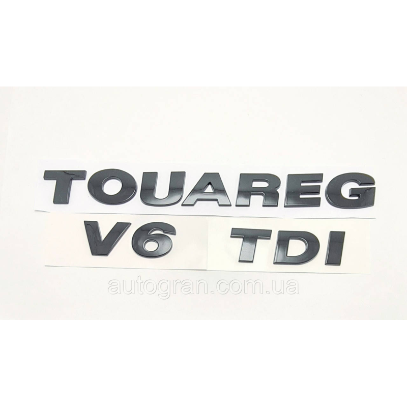 Емблеми написи багажника VW Volkswagen Touareg V6 TDI чорна