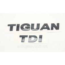 Емблеми написи багажника VW TIGUAN TDI чорні