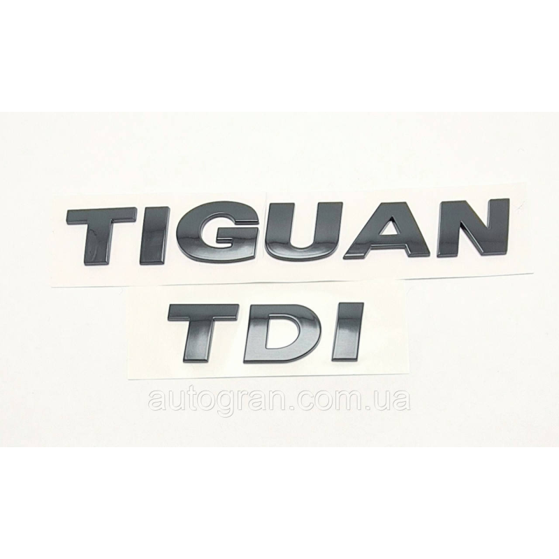 Емблеми написи багажника VW TIGUAN TDI чорні