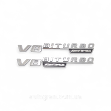 Емблеми на крила Mercedes V8 Biturbo AMG