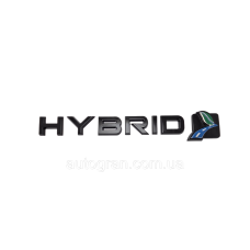 Емблема напис чорна Hybrid для Ford Focus Fusion Mondeo Kuga Escape C-max велика