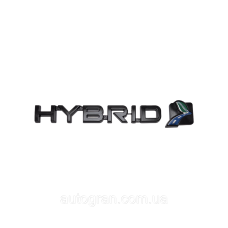Емблема напис чорна Hybrid для Ford Focus Fusion Mondeo Kuga Escape C-max