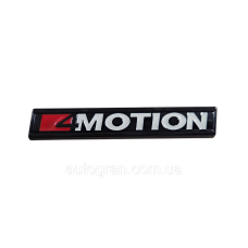 Емблема напис багажника VW Volkswagen 4motion чорна