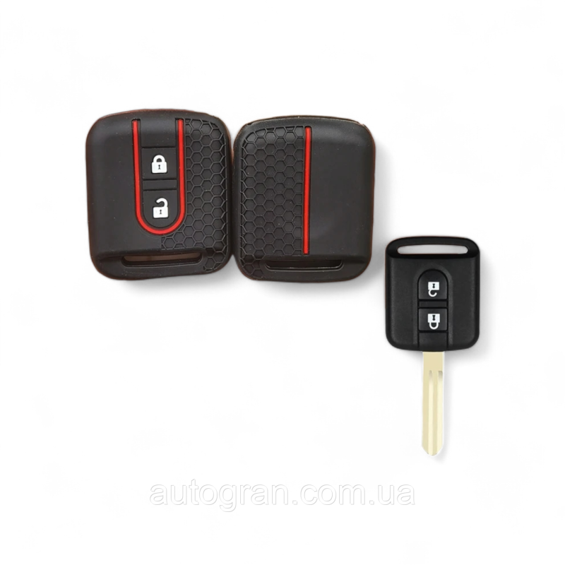 Силіконовий чохол на ключ Nissan 2 кнопки