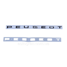 Емблема напис багажника Peugeot новий тип велика чорна