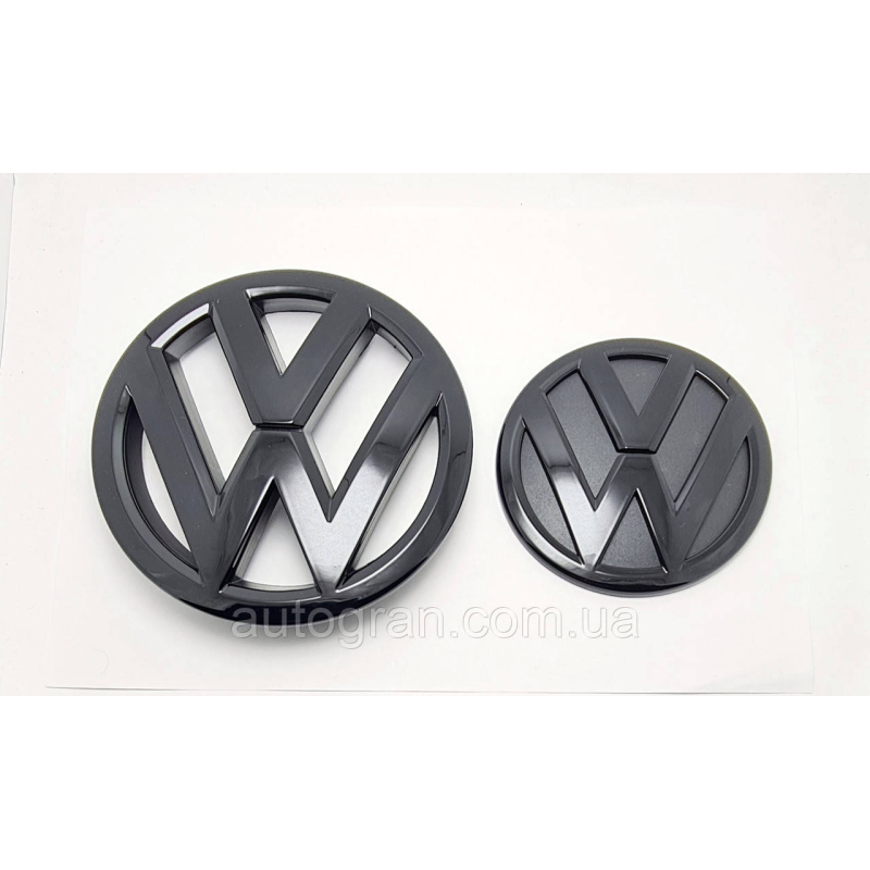 Комплект емблем решітки і багажника Volkswagen Passat B7 америка чорні глянцеві