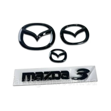 Комплект чорних емблем Mazda 3 2008-2016 BL BM
