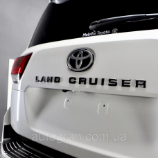 Емблема напис багажника Toyota Land Cruiser LC300 чорний глянець