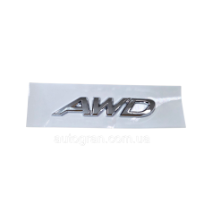 Емблема напис багажника Mazda AWD