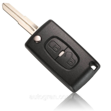 Корпус викидного ключа 2 кнопки Peugeot 4007 4008 Citroen C-Crosser C4 Aircross