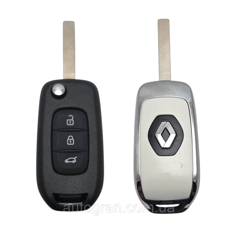 Ключ викидний Renault новий тип 3 кнопки va2 Ключ викидний Renault новий тип 3 кнопки va2