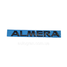 Емблема напис багажника Nissan Almera чорна
