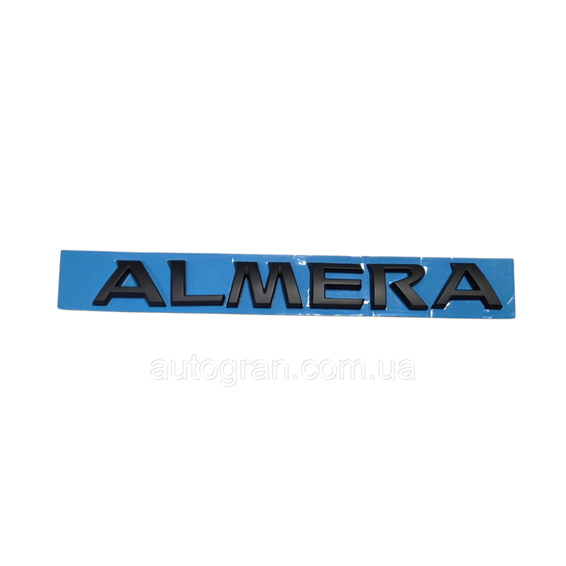 Емблема напис багажника Nissan Almera чорна