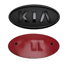 Емблема Kia 130мм*65мм чорна