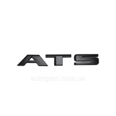 Емблема напис багажника Cadillac ATS чорна